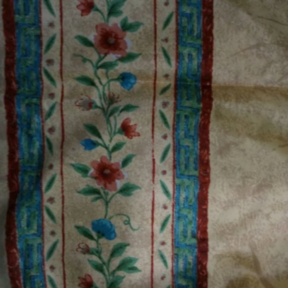 Upholstery Fabric By The Yard Tan Flowers Ann-Long Lee Dupont Stain Repellant - Picture 3 of 9